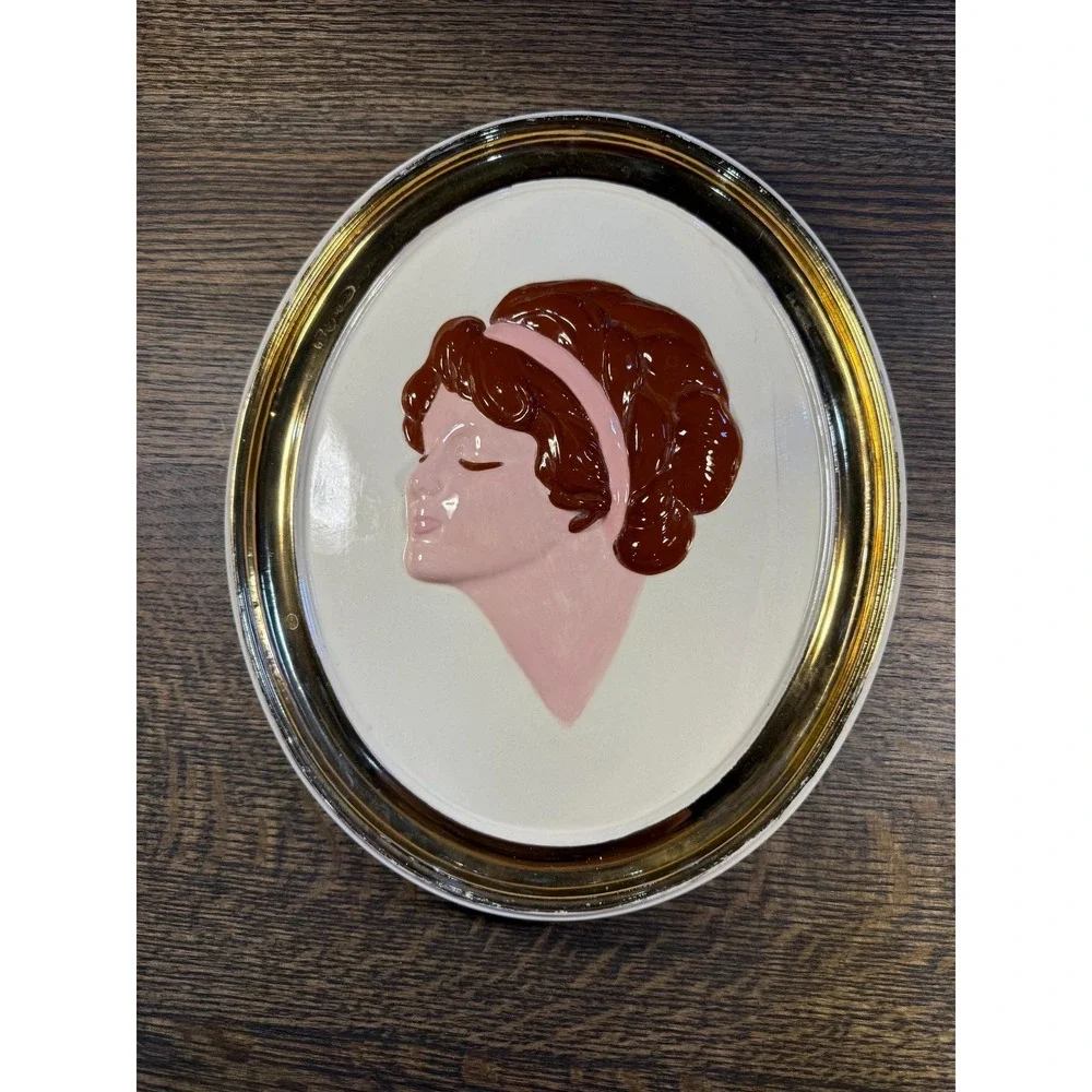 Vintage Duncan‎ Ceramic Lady Wall Plaque 1975